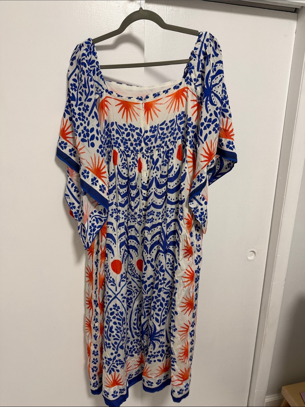 NWT Farm Rio Blue & Orange Printed Women's Dress - Picture 3 of 9